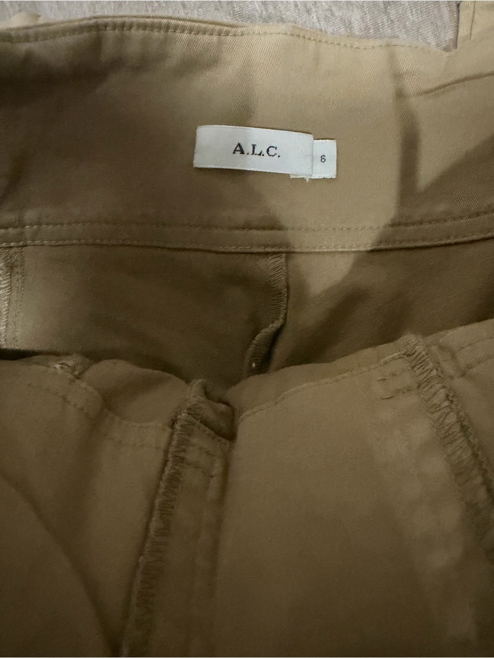 A.L.C. Women's Khaki Straight-Leg Pants
